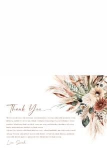 B068 V1 Thank You Card 3.5x5 Folded: B068 Bridal Shower Bundle V1