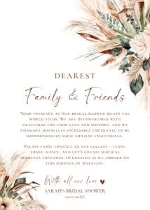B068 V1 Thank You Napkin Note 5x7: B068 Bridal Shower Bundle V1
