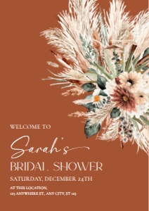 B068 V1  Welcome Sign Vertical A2 16.5x23.4: B068 Bridal Shower Bundle V1