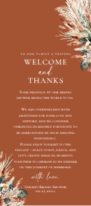 B068 V1 Thank You Napkin Note 4x9: B068 Bridal Shower Bundle V1