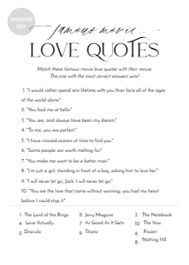 B068 V1 Bridal Shower Games Answer Key 5x7: B068 Bridal Shower Bundle V1