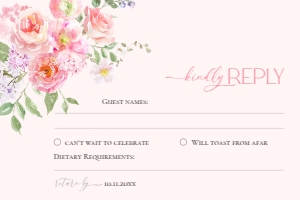 E126 RSVP 4x6: E126 Wedding Suite