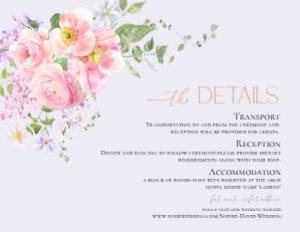 E126 Detail Card Horizontal 5.5x4.25: E126 Wedding Suite