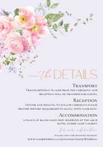E126 Detail Card Vertical 3.5x5: E126 Wedding Suite
