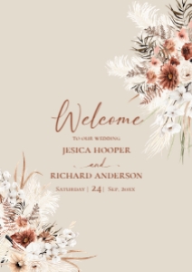 E069 Welcome Sign Vertical A1: E069 Wedding Bundle