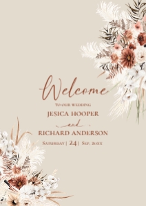 E069 Welcome Sign Vertical A2: E069 Wedding Bundle