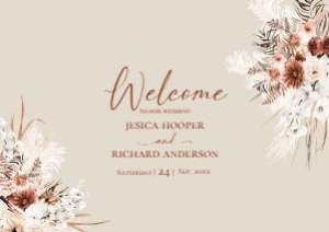 E069 Welcome Sign Horizontal A2: E069 Wedding Bundle