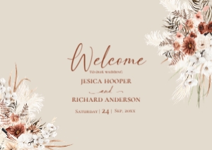 E069 Welcome Sign Horizontal A1: E069 Wedding Bundle