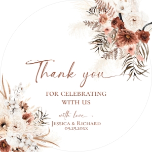 E069 Favor Tag Circle/Square: E069 Wedding Bundle