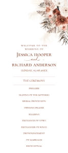 E069 Wedding Program 4x9: E069 Wedding Bundle