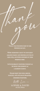 E069 Thank You Napkin Note 4x9: E069 Wedding Bundle