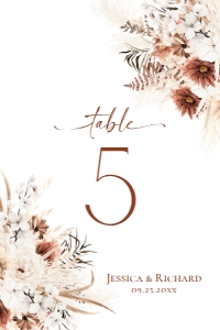 E069 Table Number 4x6: E069 Wedding Bundle