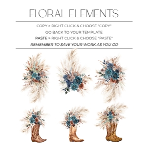 E127 Floral Elements: E127 Welcome Sign
