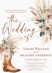 E130 Wedding Invite Front 2: E130 Wedding Invite 2