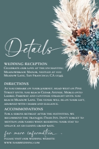 E127 Detail Card Vertical 4x6 2: E127 Wedding Suite 2