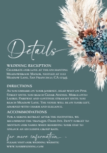 E127 Detail Card Vertical 3.5x5 2: E127 Wedding Suite 2