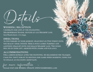 E127 Detail Card Horizontal 5.5x4.25 2: E127 Wedding Suite 2