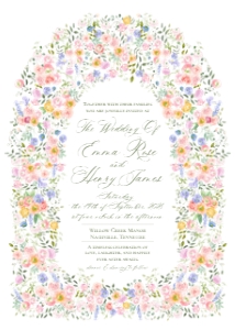 E131 Wedding Invitation Card design preview