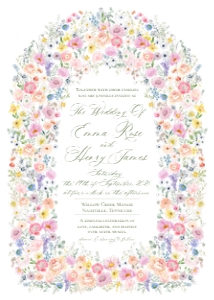 E132 Wedding Invitation Card design preview