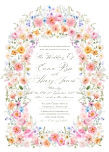 E133 Wedding Invitation Card design preview