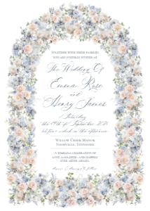 E134 Wedding Invitation Card design preview