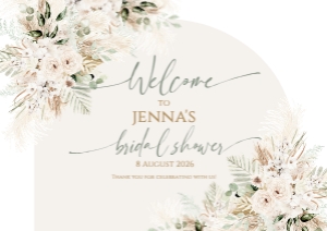 B058 Welcome Sign Horizontal A1: B058 Welcome Sign