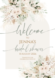 B058 Welcome Sign Vertical A2: B058 Welcome Sign