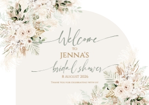 B058 Welcome Sign Horizontal A2: B058 Welcome Sign