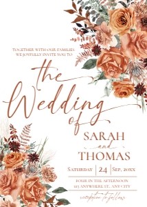 E138 Wedding Invite Front: E138 Wedding Suite A