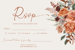 E138 RSVP 6x4: E138 Wedding Suite A