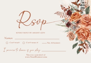 E138 RSVP 5x3.5: E138 Wedding Suite A