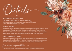E138 Detail Card Horizontal 5x3.5: E138 Wedding Suite A