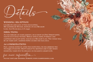E138 Detail Card Horizontal 6x4: E138 Wedding Suite A