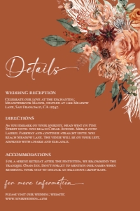 E138 Detail Card Vertical 4x6: E138 Wedding Suite A