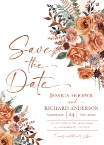 E138 Save The Date 5x7: E138 Save The Date A