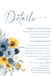 E140 Detail Card Vertical 5x3.5: E140 Wedding Suite