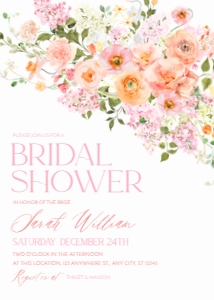 E139 Bridal Shower Invite: E139 Bridal Shower Invitation
