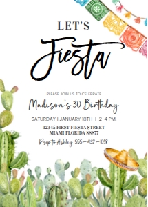 FT105 - Fiesta invitation: FT105 - Fiesta invitation