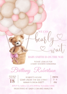 T102 - Teddy bear invitation: T102 - Teddy bear invitation