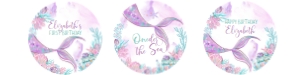 M101 - Mermaid cupcake toppers: M101 - Mermaid cupcake toppers