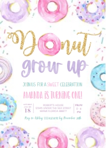 D006 - Donut invitation: D006 - Donut invitation