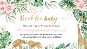 JG08 - Jungle gold book for baby: JG07 - Baby Shower Set