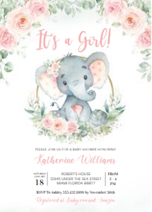 E102 - Elephant invitation: E102 - Elephant invitation