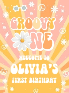 G113 - Groovy welcome sign 18x24: G113 - Welcome Sign (16x20", 18x24", 24x36")