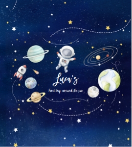TA03 - Trip around the sun rice treats label: TA03 - Trip around the sun rice treats label