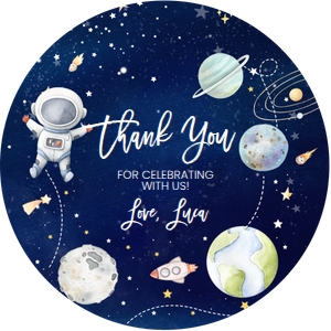 TA03 - Trip around the sun favor tags round: TA03-Birthday Package