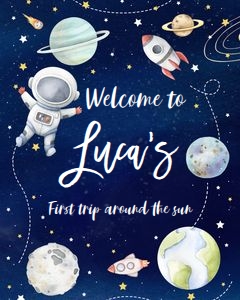 TA03 - Trip around the sun welcome sign 16x20: TA03-Trip Arround The Sun Welcome Sign