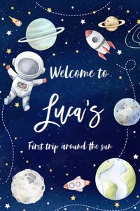 TA03 - Trip around the sun welcome sign 24x36: TA03-Trip Arround The Sun Welcome Sign