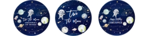 TM01 - Two the moon cupcake toppers: TM01 - Two the moon cupcake toppers