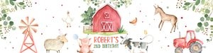 F101 - Farm bottle label: F101 - Boy Farm Party Package